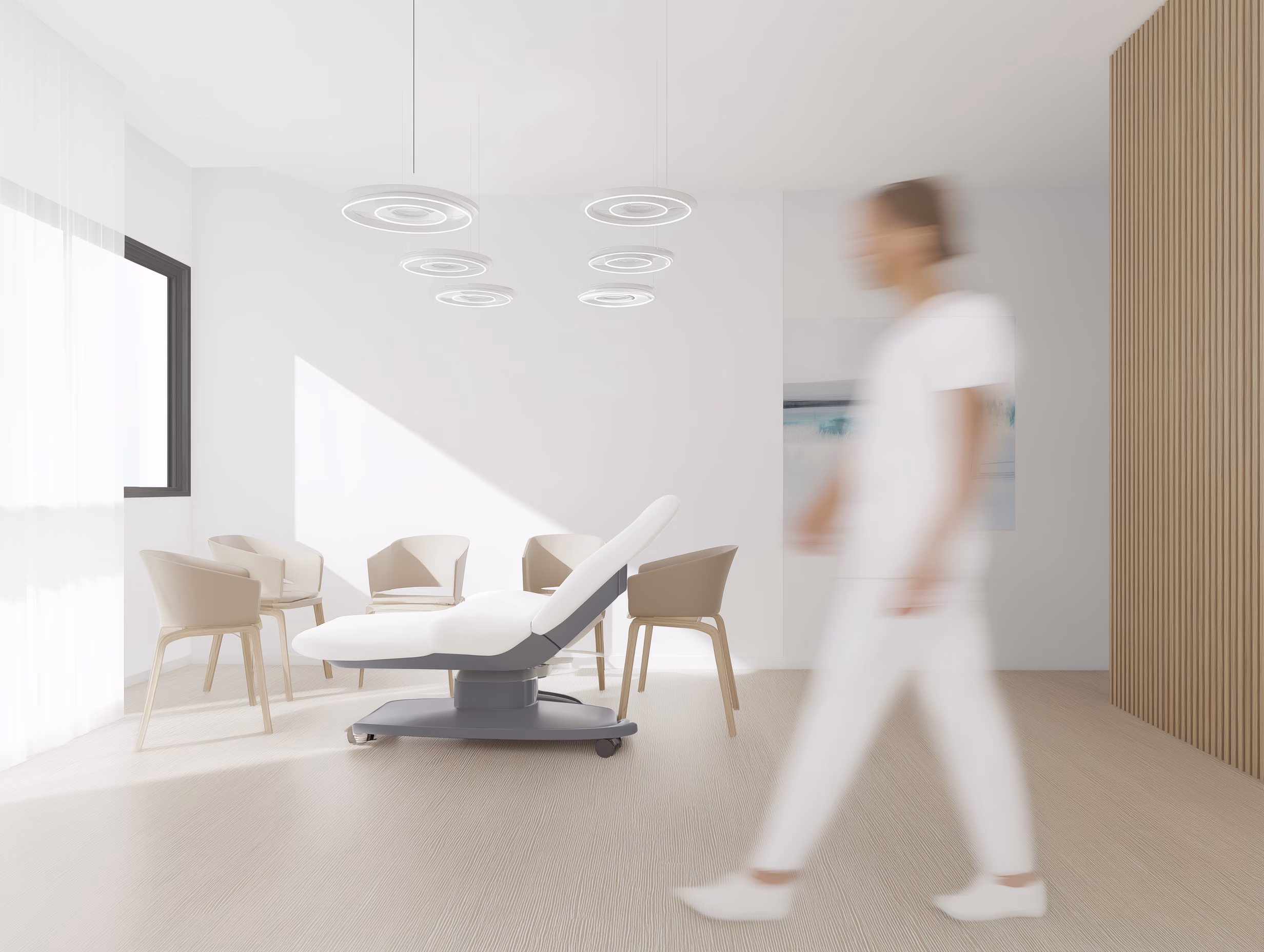 Interior estancia Clínica podológica patraix